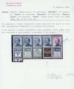 1924 - 25 cent. Tagliacozzo (8), ... 