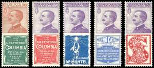 1924 - Cinque esemplari nuovi della serie ... 