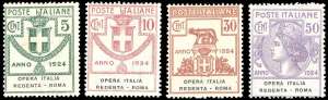OPERA ITALIA REDENTA - ROMA 1924 - Serie ... 