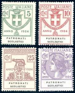 PATRONATI SCOLASTICI 1924 - Serie completa ... 