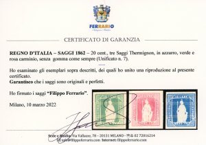 1862 - 20 cent. saggi Thermignon ... 