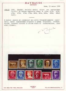 1944 - Soprastampati G.N.R. di ... 