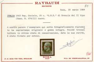 1944 - Soprastampati G.N.R., ... 