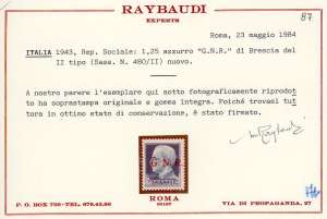 1944 - Soprastampati G.N.R., ... 