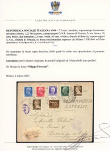 1944 - 75 cent., soprastampa ... 