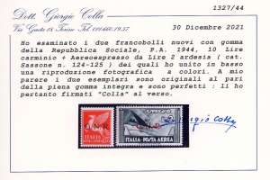 1944 - 10 lire e 2 lire ardesia, ... 