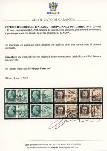 1944 - 25 cent., 30 cent., ... 