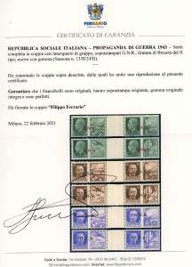 1943 - Serie completa in coppie ... 