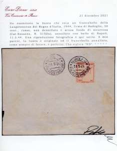 1944 - 50 cent. azzurro e 50 cent. ... 