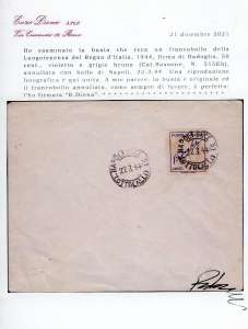 1944 - 50 cent. violetto e grigio ... 