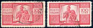 1946 - 100 lire Democratica, II lastra, ... 