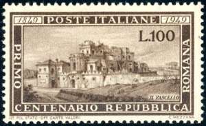 1949 - 100 lire Romana (600), gomma ... 