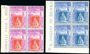 1951 - Toscana (653/654), blocchi di ... 