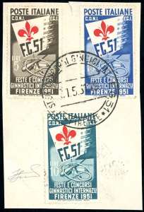 1951 - Ginnici, serie completa (661/663), ... 