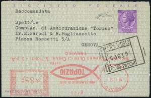 1960 - 25 lire Siracusana, biglietto postale ... 