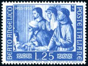 1955 - 25 lire Beato Angelico, senza la ... 