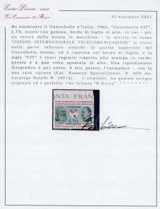 1965 - 70 lire UIT in basso, ... 
