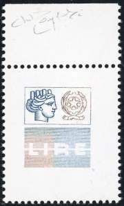 1978 - 2000 lire Alti valori (1439), stampa ... 