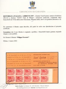 1957 - Libretto VEND SYSTEM, ... 