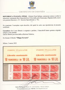 1959/60 - Libretto Poste Italiane, ... 