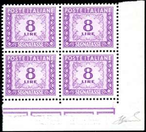 1955 - 8 lire, filigrana stelle (112), ... 