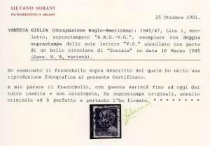 1945 - 1 lira Imperiale, doppia ... 