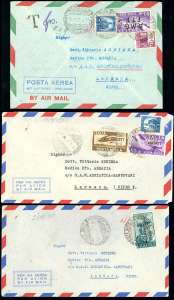 POSTA AEREA 1949/50 - Tre ... 