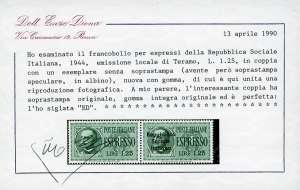 TERAMO ESPRESSI 1944 - 1,25 lire ... 