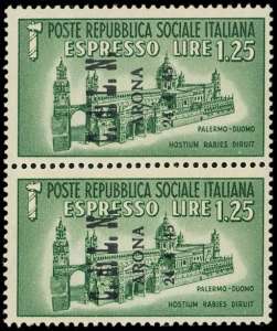 ARONA 1945 - 1,25 lire espresso, senza ... 
