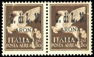 ARONA POSTA AEREA 1945 - 50 cent., coppia, ... 