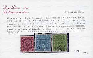 TRENTINO ALTO ADIGE 1918 - 90 h, 2 ... 