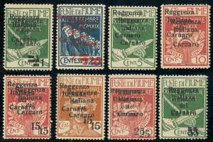 FIUME 1920 - Soprastampati Reggenza ... 