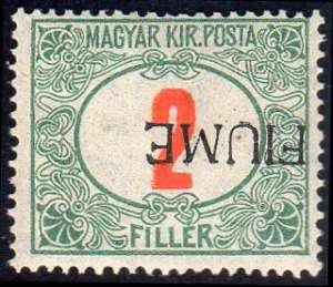 FIUME SEGNATASSE 1918 - 2f, soprastampa ... 