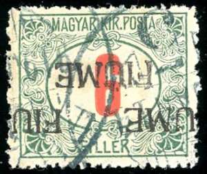 FIUME SEGNATASSE 1918 - 6 f., doppia ... 