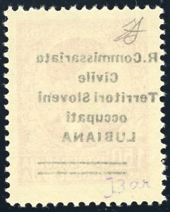 LUBIANA 1941 - 1,50 d. soprastampa ... 