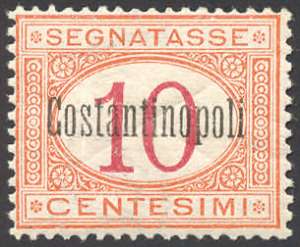 COSTANTINOPOLI SEGNATASSE 1922 - 10 cent. ... 