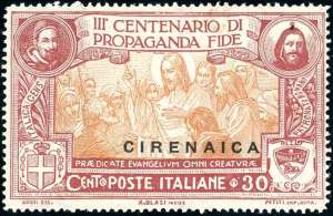 1923 - 30 cent. Propaganda Fide (2), ... 