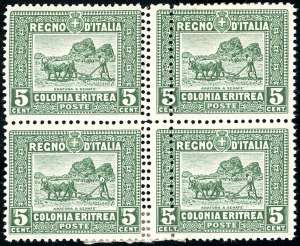 1914 - 5 cent. Soggetti Africani, dent. 13 ... 