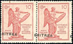 1922 - 10 cent. Vittoria, soprastampa ... 