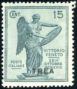 1922 - 15 cent. Vittoria, soprastampa ... 