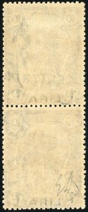 1922 - 1 lira, coppia verticale, ... 