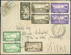 1938 - 5 cent., 10 cent., coppia, 25 cent., ... 