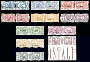 PACCHI POSTALI 1927/37 - Fasci al centro ... 