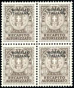 RECAPITO AUTORIZZATO 1939 - 10 cent. ... 