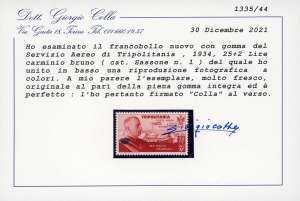 SERVIZIO AEREO 1934 - 25 + 2 lire ... 