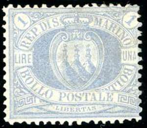 1894 - 1 lira oltremare Stemma (31), ... 
