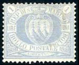 1894 - 1 lira oltremare Stemma (31), ... 