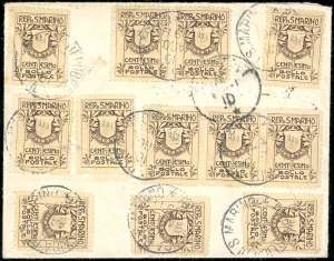 1911 - 1 cent. Stemma, fondo ... 