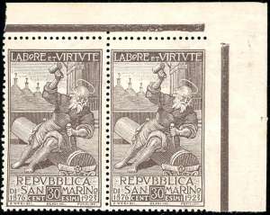 1923 - 30 cent. Società di Mutuo Soccorso, ... 