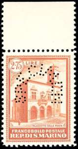 1932 - 2,75 lire arancio Palazzetto della ... 